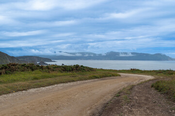 Sea landscape with clouds