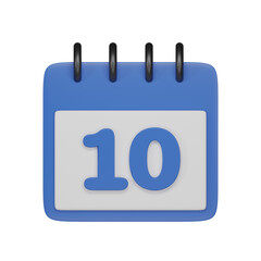 Day 10 3d icon