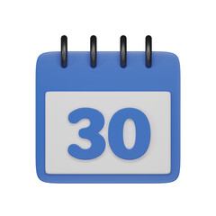 Day 30 3d icon