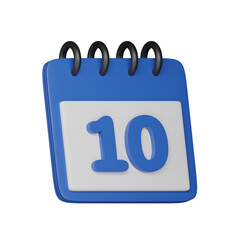 Day 10 3d icon