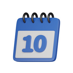 Day 10 3d icon