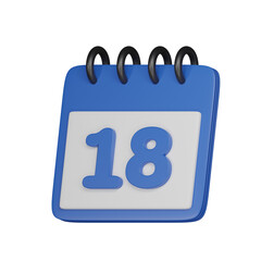 Day 18 3d icon