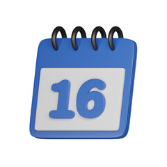 Day 16 3d icon