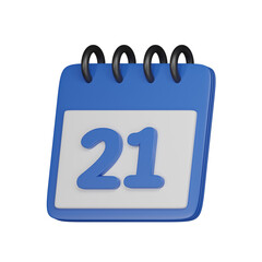 Day 21 3d icon