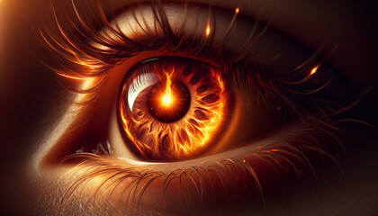 Fiery Vision: The Flame in Amber
