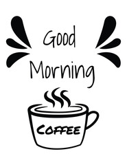 Coffee cups lettering. Phrase about Coffee to go. Typography quote design. Calligraphy style Hot drinks shop promotion