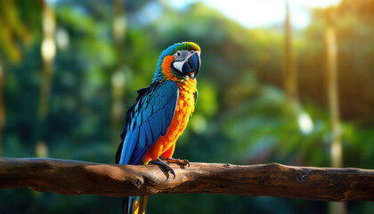 Obraz premium Splendor of the Blue Macaw