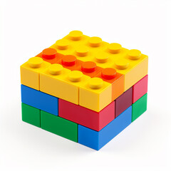 A colorful Lego Brick which has been arranged neatly. - obrazy, fototapety, plakaty