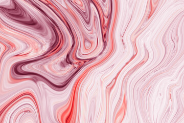 Colorful paintings of marbling, Pink marble ink pattern texture abstract background. Can be used for background or wallpaper