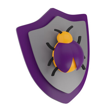 Antivirus 3D Icon Illustration