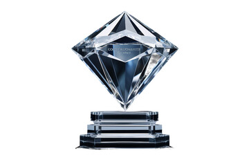 Eminent Trophy Isolated on Transparent Background. Ai