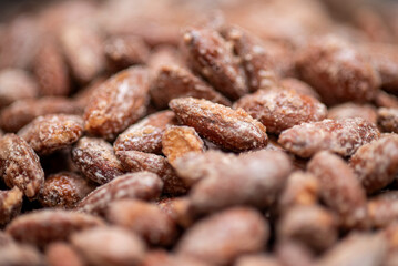 Homemade roasted almonds from the oven