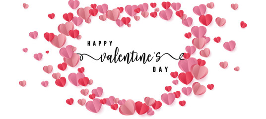 Vector design happy valentine's day valentine's day Surprise with editable text with pink heart