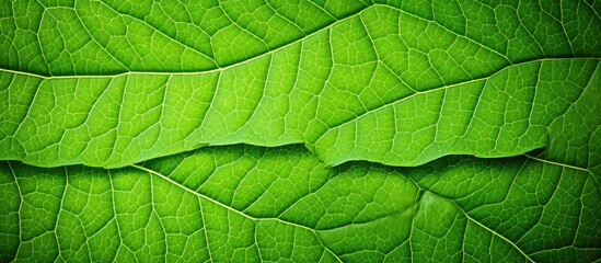 Naklejka na ściany i meble Abstract nature foliage leaf texture, Close up view of green leaf background nature background