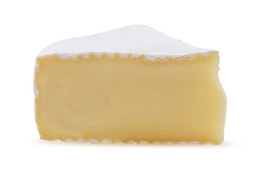 Camembert cheese quarter slice