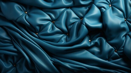 Mesmerizing folds of azure fabric, embodying the essence of fashion and evoking a sense of luxurious sophistication