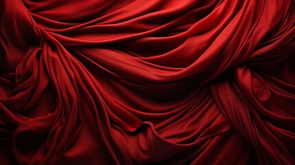 A scarlet veil cascades over a crimson drapery, igniting the senses with an intimate and fiery ambiance within - obrazy, fototapety, plakaty