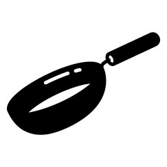 Pan icon for frying and cooking