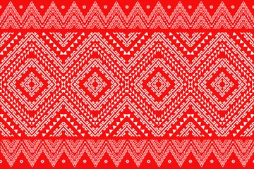 Fotobehang Traditional ethnic,geometric ethnic fabric pattern for textiles,rugs,wallpaper,clothing,sarong,batik,wrap,embroidery,print,background, illustration © Noke
