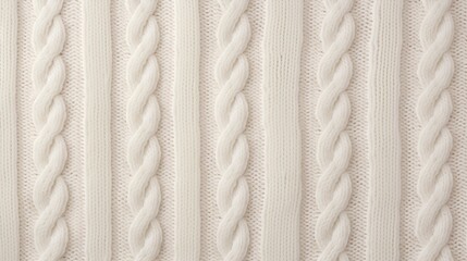 A highresolution image showcasing a cozy knitted texture in warm white hues, perfect for a soft and luminous wallpaper that embodies the simplicity and elegance of aesthetic minimalism.