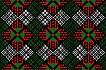 Traditional ethnic,geometric ethnic fabric pattern for textiles,rugs,wallpaper,clothing,sarong,batik,wrap,embroidery,print,background, illustration,christmas,new year,santa 