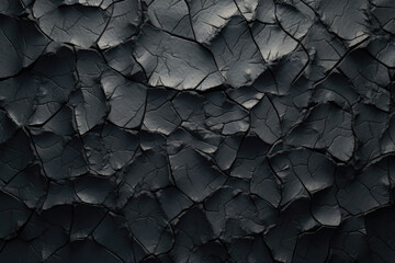 Monochrome texture of cracked earth, conveying drought and desolation with deep, fragmented lines.