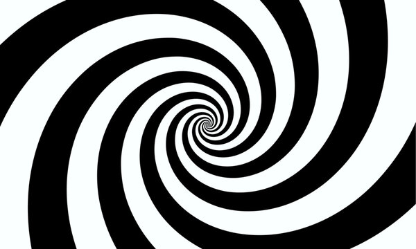 Hypnotic spiral background.Optical illusion style design. Vector illustration © kastanka