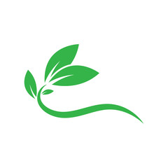 Leaf logo vector template element symbol design