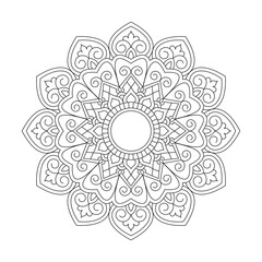 Symmetry in circles Mandala design vector file