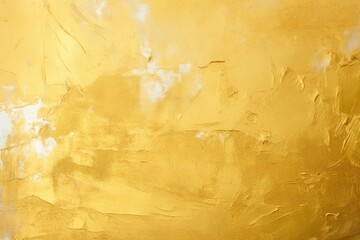 A painting of a yellow wall with white paint