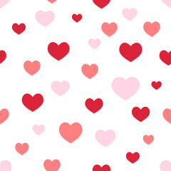 Seamless pattern with hearts shape on white background vector illustration.
Vector Formats