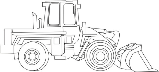 Constraction vehicles coloring book