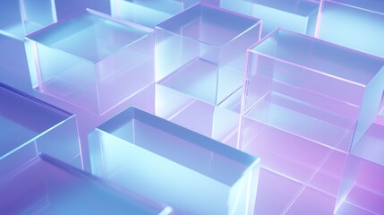 Obraz premium translucency, transparency and lighting concept. simple geometric shapes background