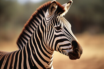 Naklejka premium Sculpted and minimalistic representation of a zebra's stripes, focusing on the unique and bold patterns of the animal.