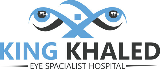 X letter logo with eye symbol