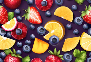 background with fruits