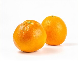 Isolated photo of a orange with white background