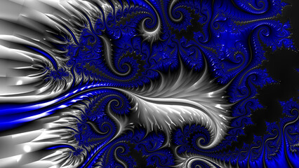 many shades of cobalt and light blue