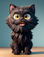 cat on a white background