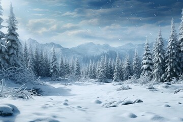 Fototapeta na wymiar Beautiful winter background
