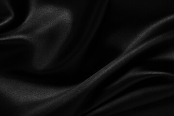 Background with black silk fabric.