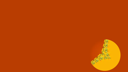 intricate golden brown and grey designs