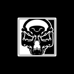 Cool skull logo. Skull vector illustration.