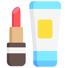 beauty cosmetic multi color icon, for woman and beauty theme