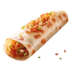 Masala dosa isolated on transparent background