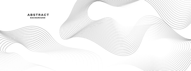 Abstract white background with contour lines. Digital future technology concept. vector illustration.	
