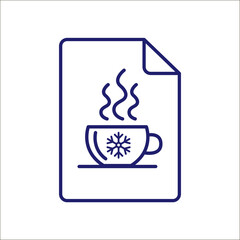 Simple cup icon on white.