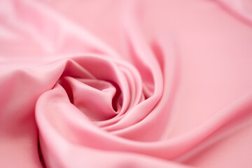 Modern bright pink fabric stripes blurred background