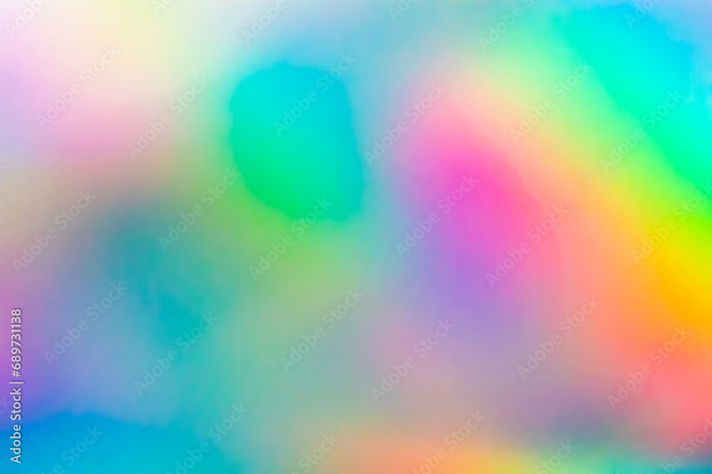 Canvas Prints Abstract blur holographic rainbow foil iridescent background