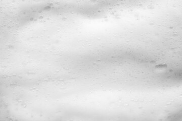 Abstract white soap foam bubbles texture background